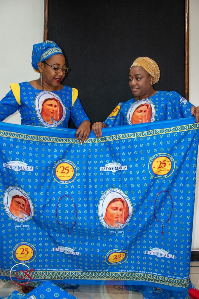 Radio Maria Malawi 25th anniversary cloth