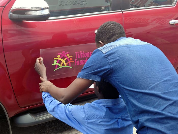 Tilitonse Foundation car branding