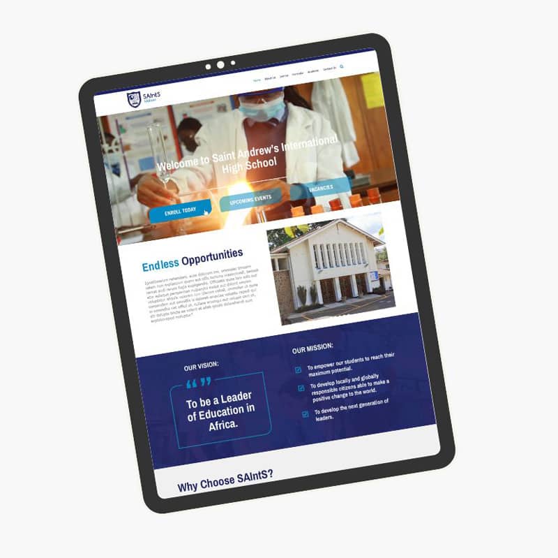 saints best educational website design 2024 2025